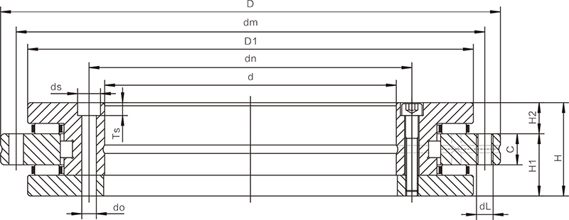 YRT轉(zhuǎn)臺(tái)軸承(圖1) YRT轉(zhuǎn)臺(tái)軸承(圖1)